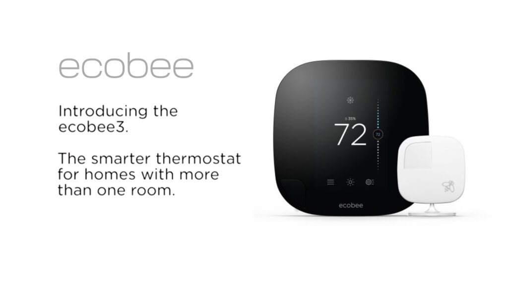 Introducing the ecobee3. The smarter thermostat for homes with more than one room.